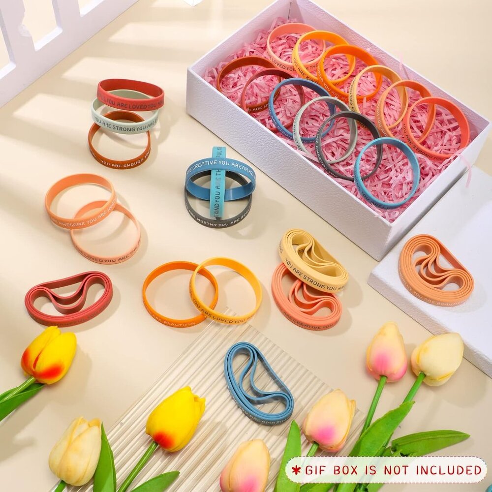 Your choice of 1 Affirmation Silicone Bracelet - Picture 3 of 6